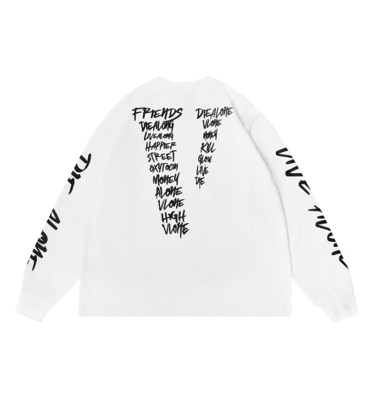 Лонгслив VLONE GRAFFITI WHITE