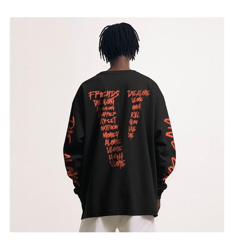 Лонгслив VLONE GRAFFITI BLACK