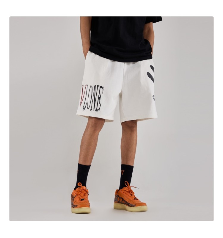 Шорты VLONE FINGERPRINT WHITE