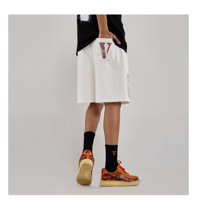 Шорты VLONE FINGERPRINT WHITE