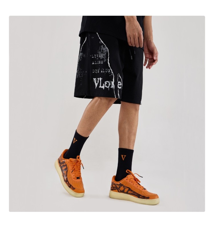 Шорты VLONE BOOK PAGE BLACK