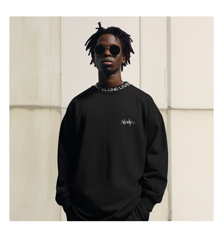 Лонгслив VLONE ECG BLACK