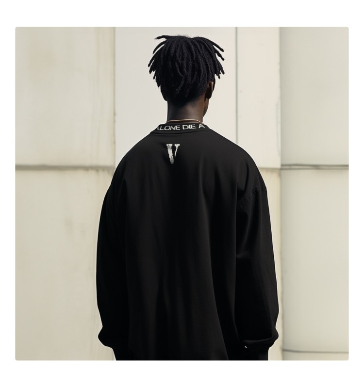 Лонгслив VLONE ECG BLACK