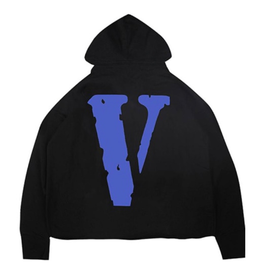 Худи VLONE BLUE Logo BLACK