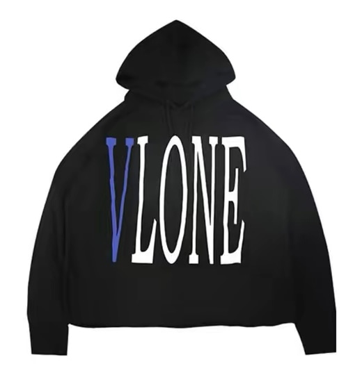 Худи VLONE BLUE Logo BLACK