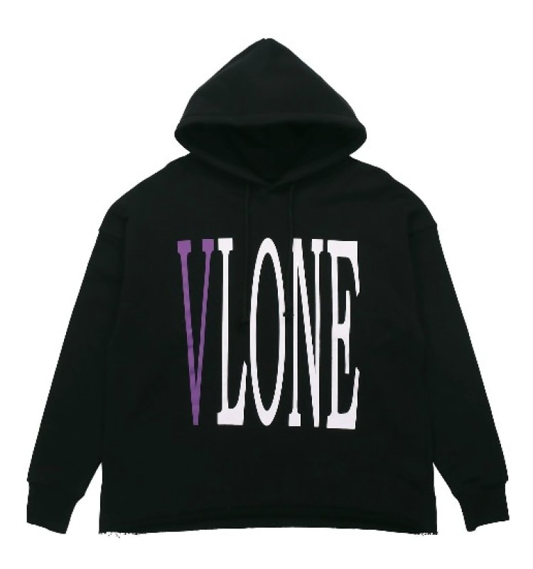 Худи VLONE PURPLE Logo BLACK