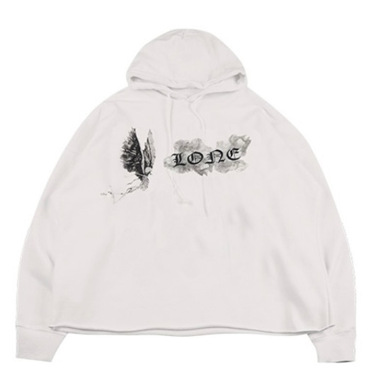 Худи VLONE SMOKE DEMON WHITE