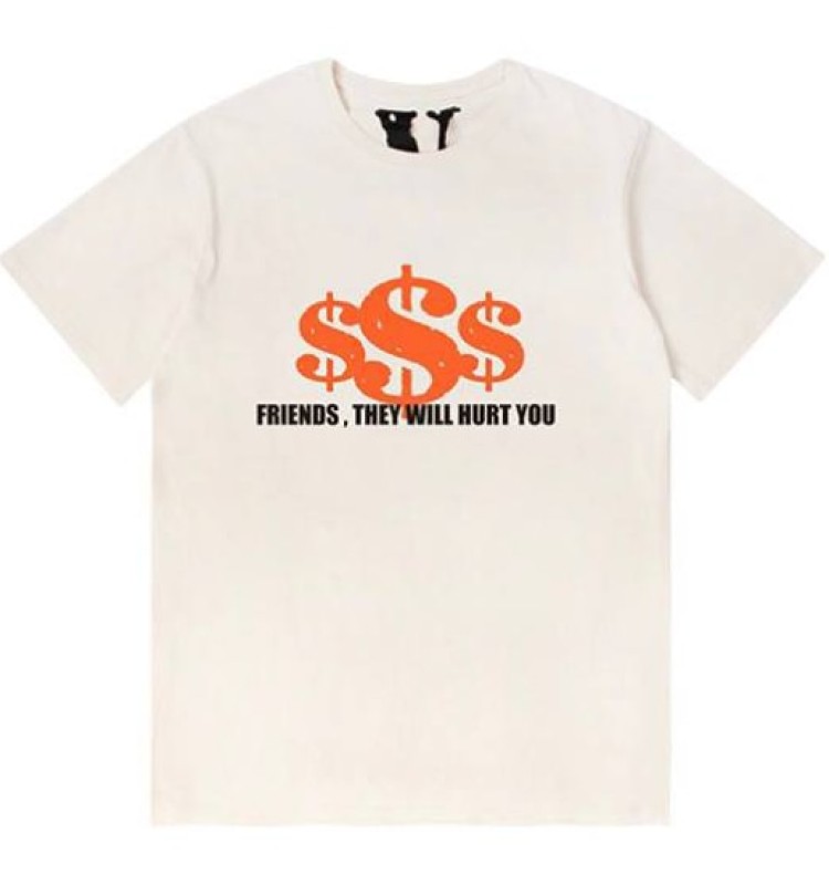 Футболка VLONE MONEY OVER FRIENDS-