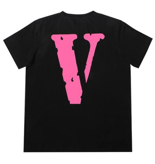 Футболка VLONE PINK Logo BLACK