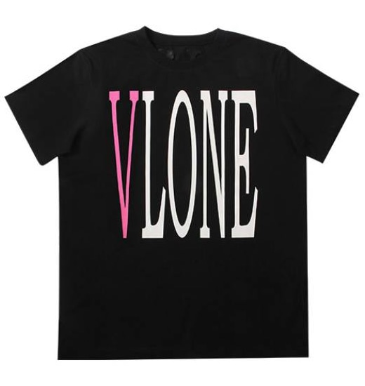 Футболка VLONE PINK Logo BLACK