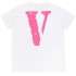 Футболка VLONE PINK Logo WHITE