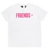 Футболка VLONE PINK FRIENDS- WHITE